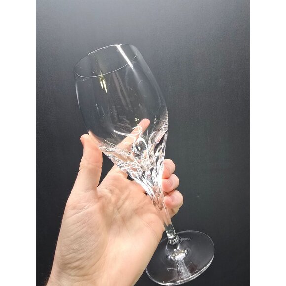 Vtg Gorham Crystal Clear Cut Iced Tea Wine Glasses Drinkware 8.5" Tall Set of 2 - Picture 7 of 11